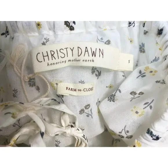 CHRISTY DAWN Delphine Maxi Backless Dress in Pearl Aster Garden Print NWT SMALL - Picture 13 of 15